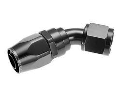 Red Horse Products - -04 45 deg double swivel hose end-black