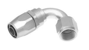 Red Horse Products - -16 120 degree female aluminum hose end - clear