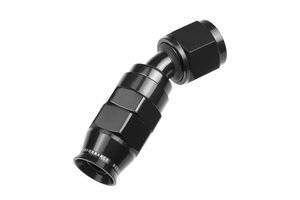 Red Horse Products - -04 AN 30 Degree PTFE reusable  Hose End - Black