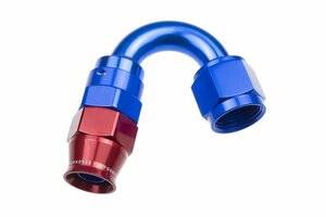 Red Horse Products - -04 AN 150 Degree PTFE reusable  Hose End - Blue