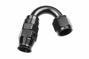 Red Horse Products - -04 AN 150 Degree PTFE reusable  Hose End - Black
