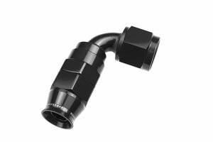 Red Horse Products - -04 AN 90 Degree PTFE reusable  Hose End - Black