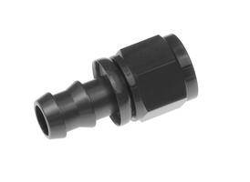 Red Horse Products - -12 straight AN/JIC hose end push lock - black