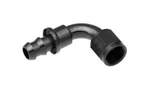 Red Horse Products - -10 90 degree AN/JIC hose end push lock - black