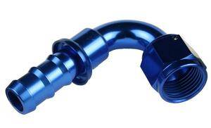 Red Horse Products - -04 120 degree AN/JIC hose end push lock - blue