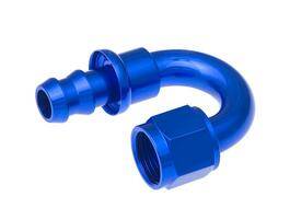 Red Horse Products - -04 180 degree AN/JIC hose end push lock - blue