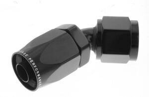 Red Horse Products - -04 45 degree female aluminum hose end - black