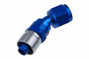 Red Horse Products - -06 AN 30 Degree Crimp Style Hose End - Blue
