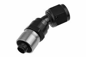 Red Horse Products - -06 AN 30 Degree Crimp Style Hose End - Black