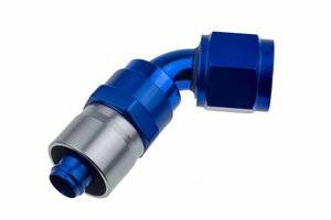 Red Horse Products - -06 AN 60 Degree Crimp Style Hose End - Blue