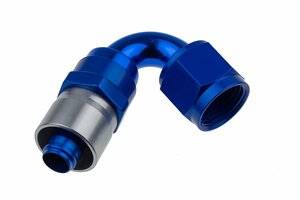 Red Horse Products - -06 AN 120 Degree Crimp Style Hose End - Blue