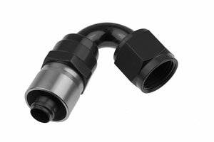 Red Horse Products - -10 AN 120 Degree Crimp Style Hose End - Black