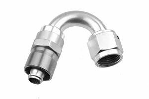 Red Horse Products - -06 AN 150 Degree Crimp Style Hose End - Clear