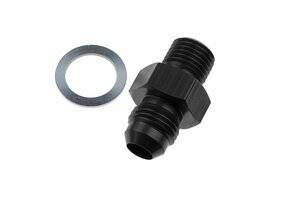 Red Horse Products - -06 male AN/JIC flare to 1/8"NPSM transmission fitting -black-2pcs