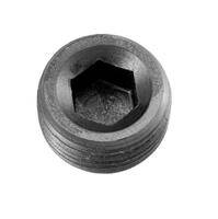 Red Horse Products - -04 (1/4") NPT hex head pipe plug - black - 2/pkg