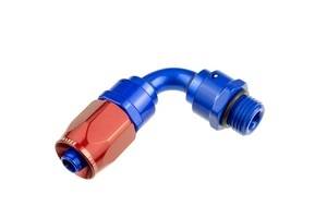 Red Horse Products - -06 Hose End With -06 ORB End (90°) TUBE - Red&Blue
