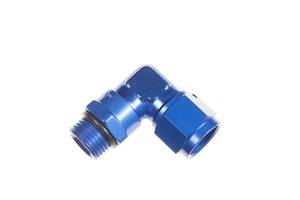 Red Horse Products - -06 AN female to -06 ORB male swivel, 90 deg - blue