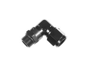 Red Horse Products - -10 AN female to -10 ORB male swivel, 90 deg - black