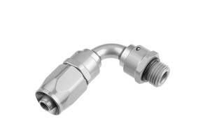 Red Horse Products - -12 AN 90 degree hose end with -12 ORB male end- clear