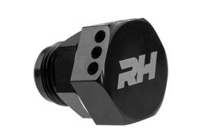 Red Horse Products - Valve Cover Vent Fitting, -12AN, Black
