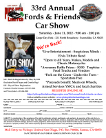The 33rd Annual Fords & Friends Car Show