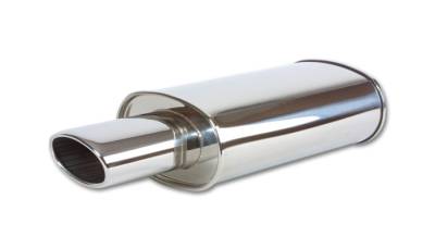 Vibrant Performance - Vibrant Performance - 1045 - STREETPOWER Oval Muffler w/ 4.5 in. x 3 in. Oval Angle Cut Tip (3 in. inlet)