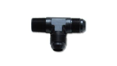 Vibrant Performance - Vibrant Performance - 10471 - Male Flare Tee with Pipe On Run Adapter Fitting; Size: -4AN x 1/8 in. NPT