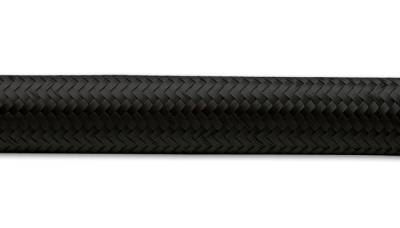 Vibrant Performance - Vibrant Performance - 11962 - 2ft Roll of Black Nylon Braid Flex hose; AN Size: -12; Hose ID: 0.68 in.