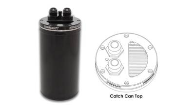 Vibrant Performance - Vibrant Performance - 12695 - Universal Catch Can, Recessed Filter Top - Anodized Black