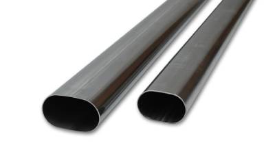 Vibrant Performance - Vibrant Performance - 13184 - Straight Oval Tubing, 4 in. O.D. - 5 feet long