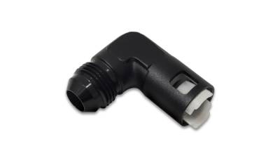 Vibrant Performance - Vibrant Performance - 16920 - 90 Degree Male AN Quick Disconnect EFI Adapter, AN Size:-6; EFI Line Size: 5/16 in.