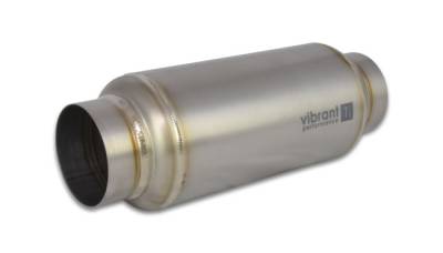 Vibrant Performance - Vibrant Performance - 17525 - Resonator, 2.50 in. Inlet/Outlet x 12.00 in. Long