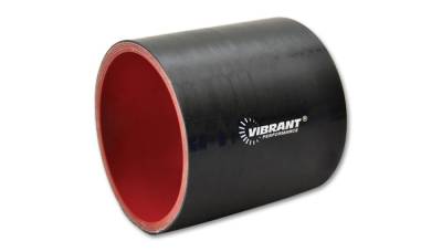 Vibrant Performance - Vibrant Performance - 19816 - Straight Hose Coupler, 3.125 in. I.D. x 3.00 in. Long - Gloss Black