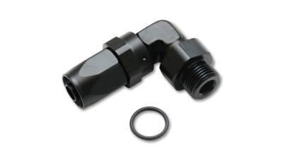 Vibrant Performance - Vibrant Performance - 24902 - Male Hose End Fitting, 90 Degree; Size: -6AN; Thread: (6) 9/16 in.-18; w/O-Ring