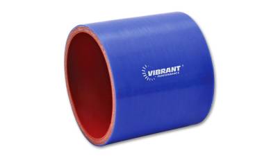 Vibrant Performance - Vibrant Performance - 2716B - Straight Hose Coupler, 3.50 in. I.D. x 3.00 in. long - Blue