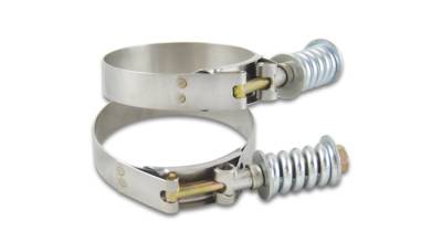 Vibrant Performance - Vibrant Performance - 27830 - Spring Loaded T-Bolt Clamps (Pack of 2) - Clamp Range: 3.22 in.-3.52 in.