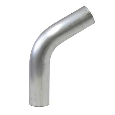 HPS Silicone Hose - HPS 2.5" OD 60 Degree Bend 6061 Aluminum Elbow Pipe 16 Gauge w/ 4" CLR