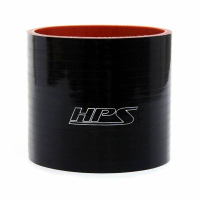 HPS Silicone Hose - HPS 1" ID , 3" Long High Temp 4-ply Reinforced Silicone Straight Coupler Hose Black (25mm ID , 76mm Length)