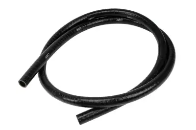 HPS Silicone Hose - HPS 1/2" (13mm), FKM Lined Oil Resistant High Temperature Reinforced Silicone Hose, Sold per Feet, Black
