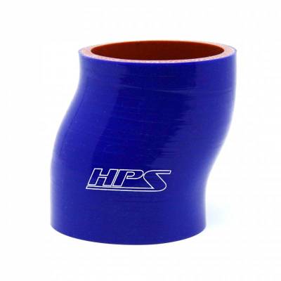 HPS Silicone Hose - HPS 2" ID , 3" Long High Temp 4-ply Reinforced Silicone Offset Coupler Hose Blue (51mm ID , 76mm Length)