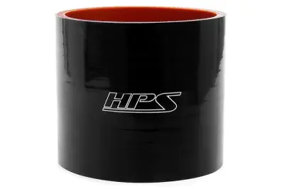 HPS Silicone Hose - HPS 2-1/8" ID , 3" Long High Temp 4-ply Reinforced Silicone Straight Coupler Hose Black (54mm ID , 76mm Length)