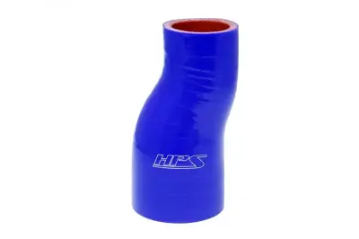 HPS Silicone Hose - HPS 2.5" - 3" ID , 6" Long High Temp 4-ply Reinforced Silicone Offset Reducer Coupler Hose Blue (63mm - 76mm ID , 152mm Length)