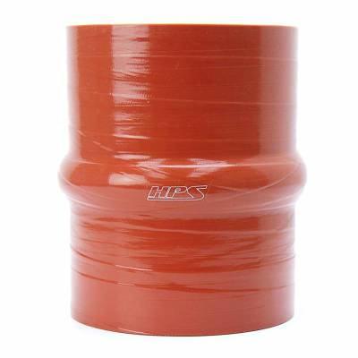 HPS Silicone Hose - HPS 3.75" ID , 6" Long High Temp 4-ply Aramid Reinforced Silicone Hump Coupler Hose Orange (95mm ID , 152mm Length)