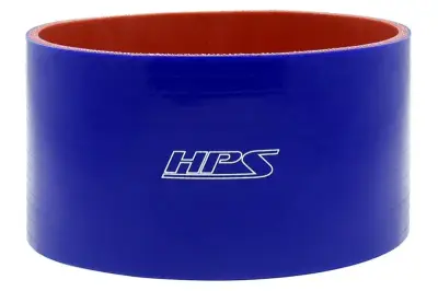 HPS Silicone Hose - HPS 4.5" ID , 6" Long High Temp 4-ply Reinforced Silicone Straight Coupler Hose Blue (114mm ID , 152mm Length)