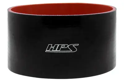HPS Silicone Hose - HPS 6.5" ID , 6" Long High Temp 6-ply Reinforced Silicone Straight Coupler Hose Black (165mm ID , 152mm Length)