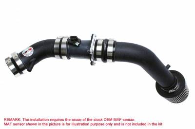 HPS Silicone Hose - HPS Black Cold Air Intake (Converts to Shortram) for 02-06 Nissan Altima 2.5L 4Cyl
