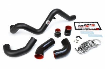 HPS Silicone Hose - HPS Black Intercooler Hot Charge Pipe and Cold Side 16-18 Ford Focus RS 2.3L Turbo