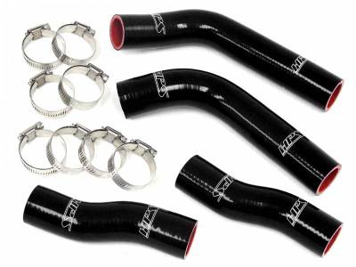 HPS Silicone Hose - HPS Black Reinforced Silicone Coolant Hose Kit (4pc set) for front radiator for Toyota 90-99 MR2 3SGTE Turbo