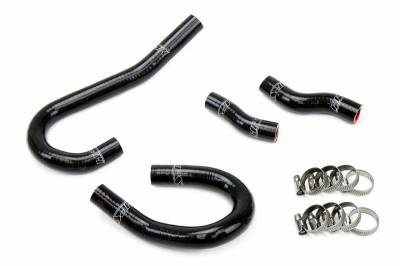 HPS Silicone Hose - HPS Black Reinforced Silicone Heater Hose Kit Coolant for Jeep 12-15 Grand Cherokee WK2 SRT8 6.4L