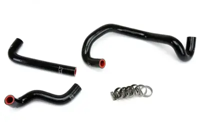 HPS Silicone Hose - HPS Black Reinforced Silicone Heater Hose Kit for Mazda 86-92 RX7 FC3S Non Turbo LHD